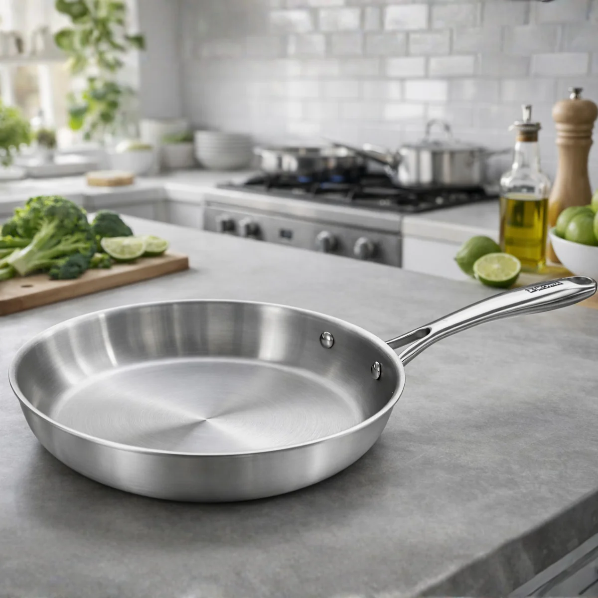 Set de 3 sartenes de acero inoxidable triply sin antiadherente Planet Inox - Image 4